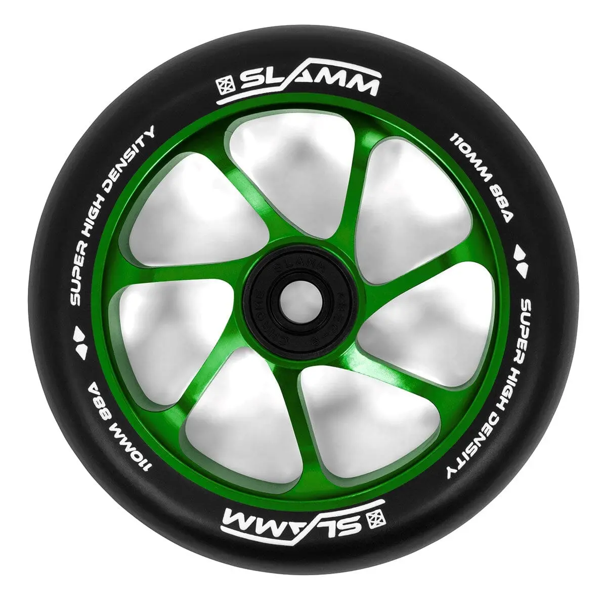 Slamm Team Scooter Wheel 110Mm, Black/Green 1
