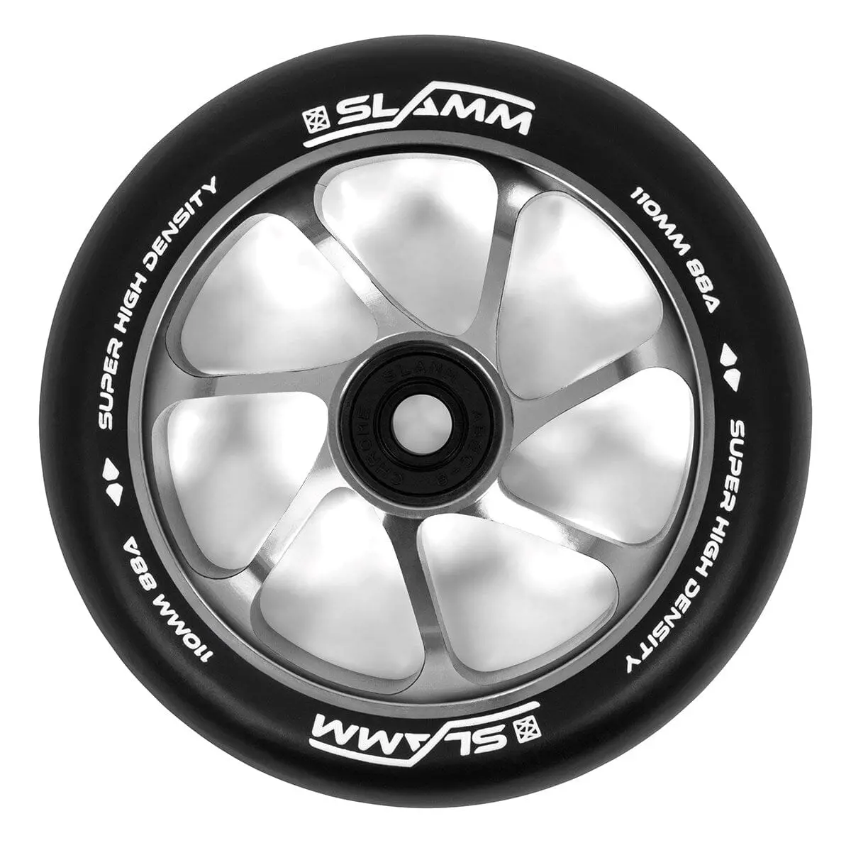 Slamm Team Scooter Wheel 110Mm, Black/Silver 1