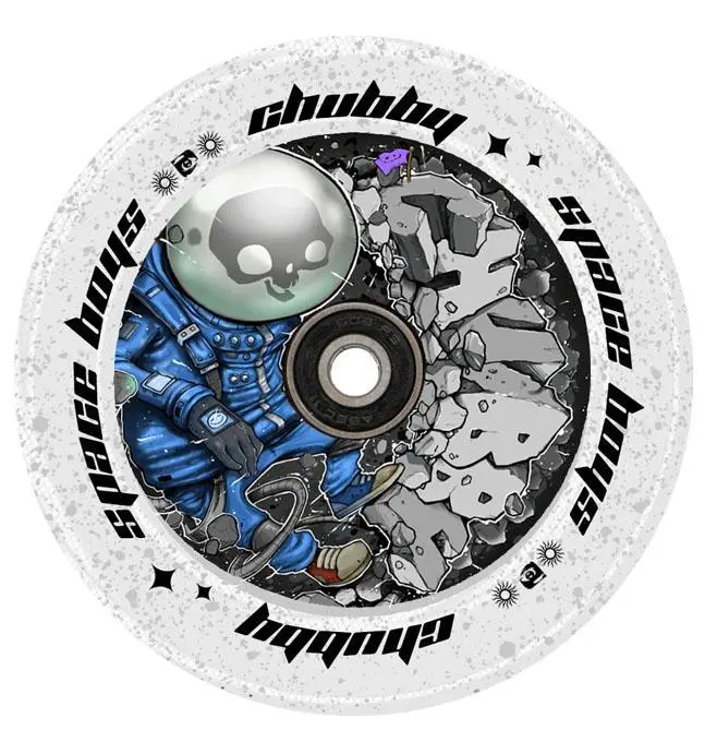 Chubby Spaceboy Astronaught Stunt Scooter Wheel 110Mm With Glitter Pu 1