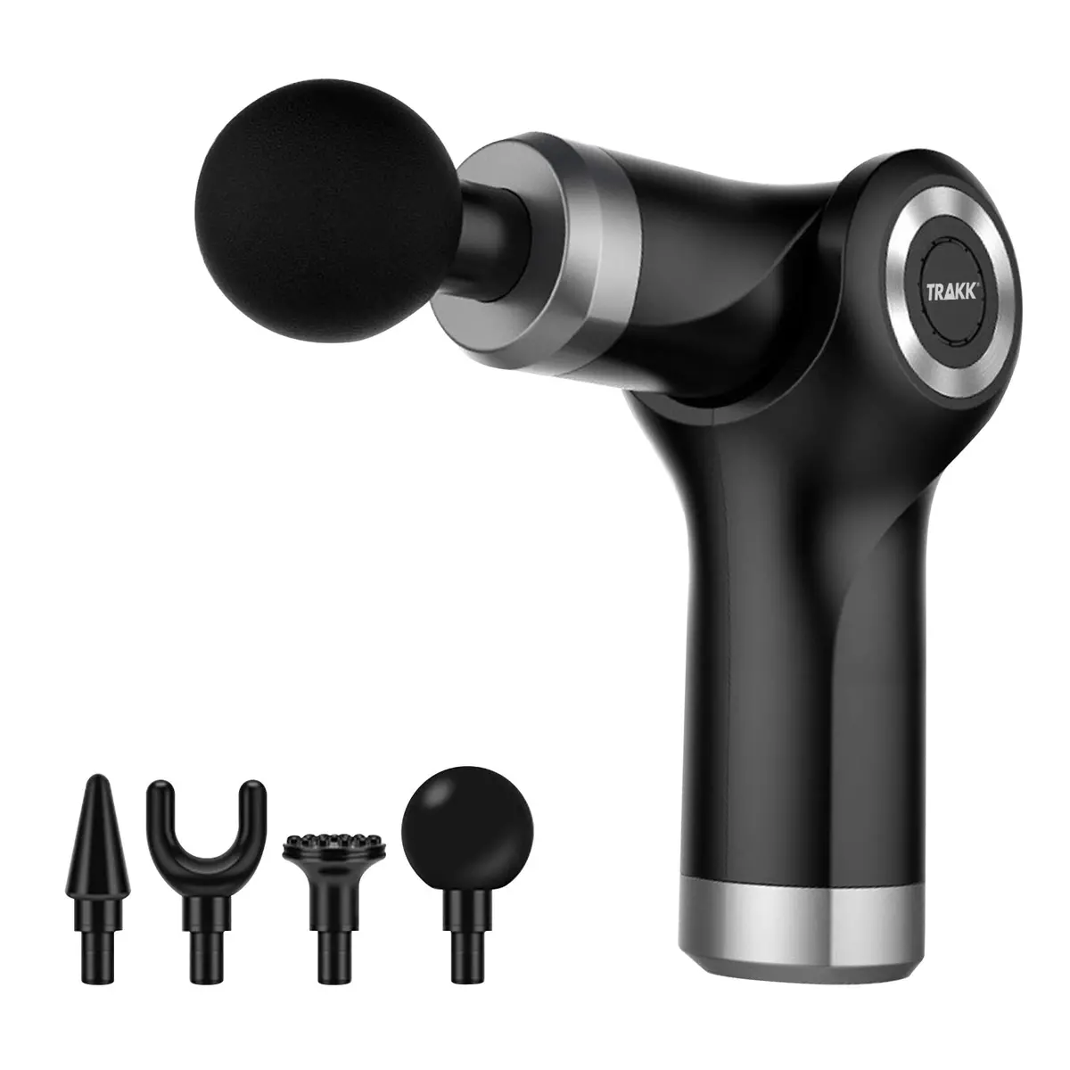 Trakk 360 Degree Rotating Arm Massage Gun Multiple Modes, Speeds, 4 Attachments 1