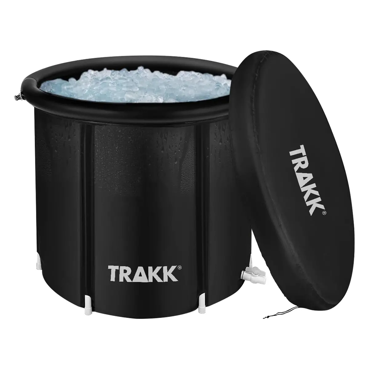 Trakk Portable Ice Bath Tub Therapy With Cover - Freestanding Cold Water Plunge Pool, Cold Plunge Tub Recovery Bath 1