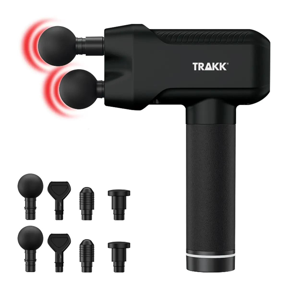 Trakk Handheld Deep Tissue Double Head Powerful Gun Massager 1