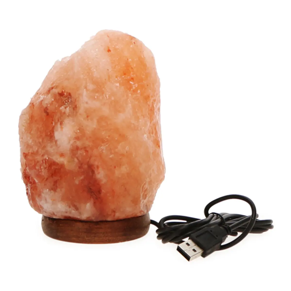 Trakk Himalayan Glow Salt Lamp 7 Inch Natural Crystal Rock Classic Base 1
