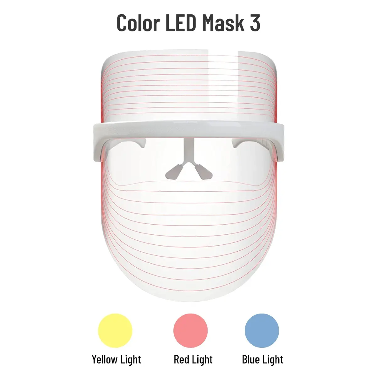 Trakk 3 Color Led Light Therapy Face Mask 1
