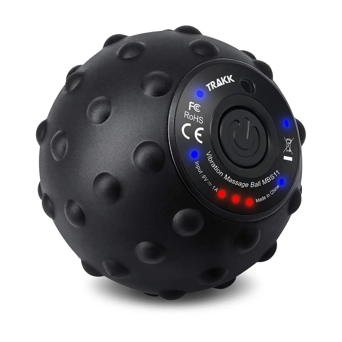 Trakk Orbi Ball 4-Speed Vibrating Massage Ball Deep Tissue Trigger Point Therapy, Yoga, Gym, Plantar Fasciitis, Mobility For Shoulders, Neck, Palm & Hand - Great For Travelling 1