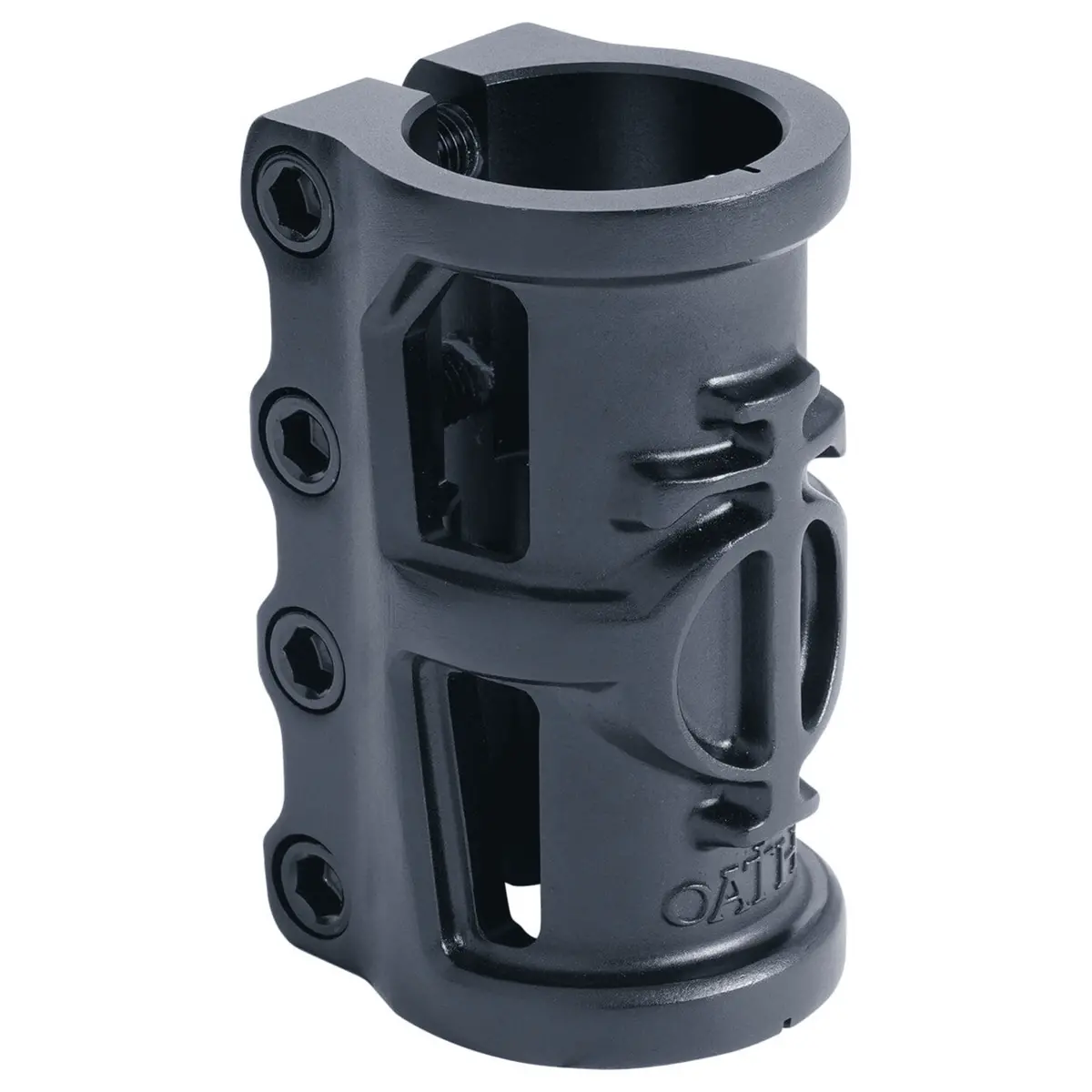 Oath Cage V2 Scs 4 Bolt Scooter Clamp, Anodised Satin Black 1