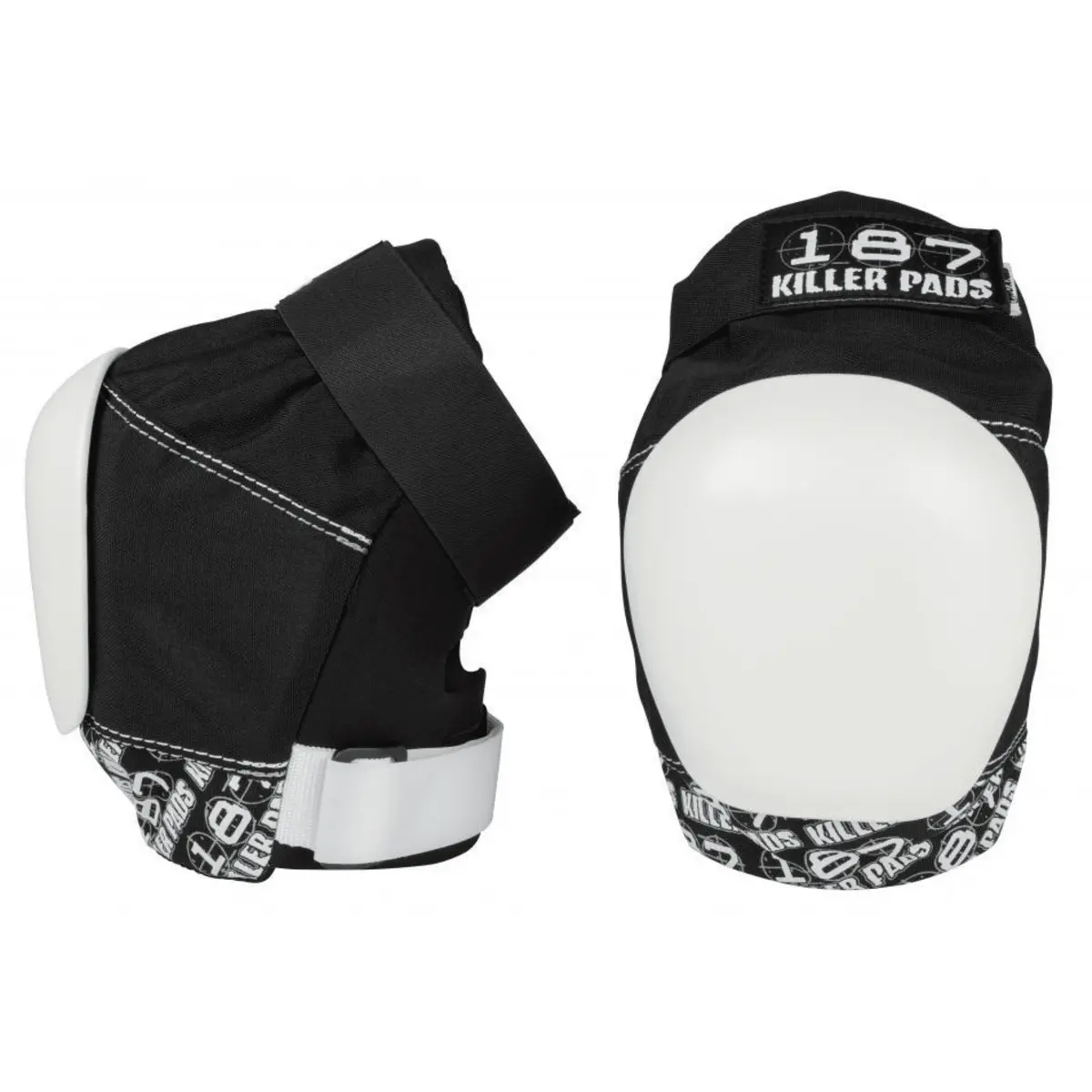 187 Killer Pads Pro Knee Pads, Black/White 1