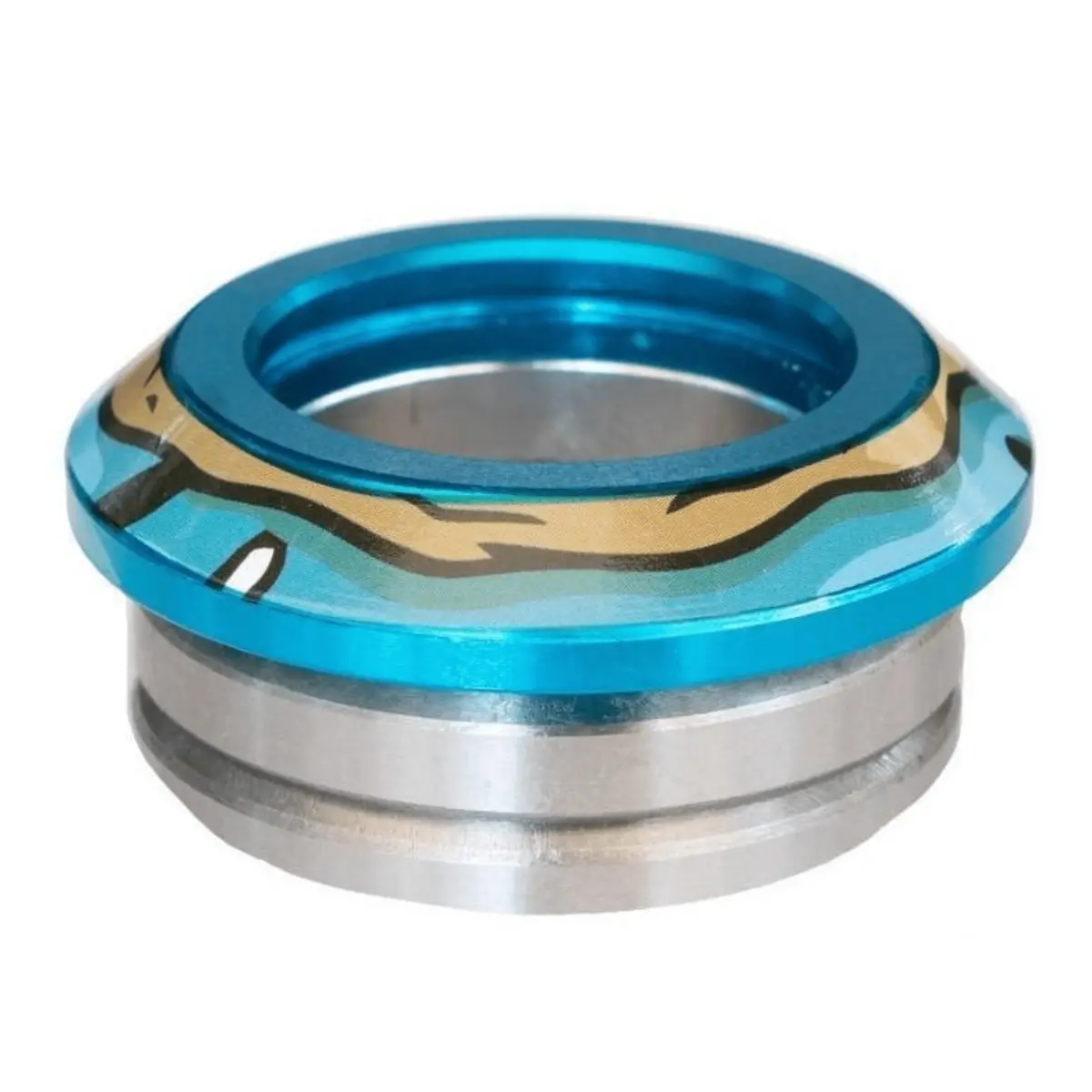 Chubby Doughnut Integrated Scooter Headset, Blue 1