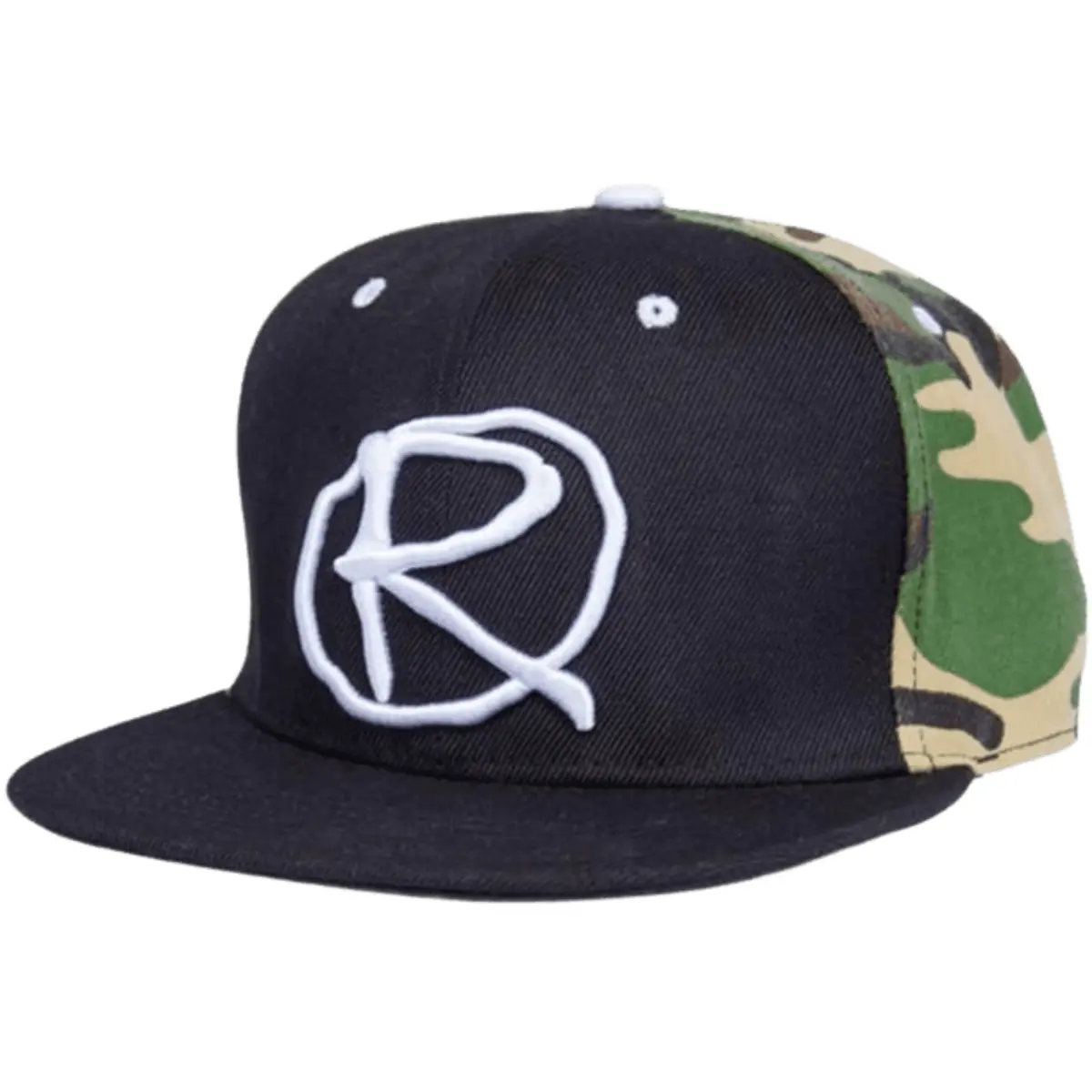 Rampworx Le 97.6 Snapback Cap, Camo/Black 1