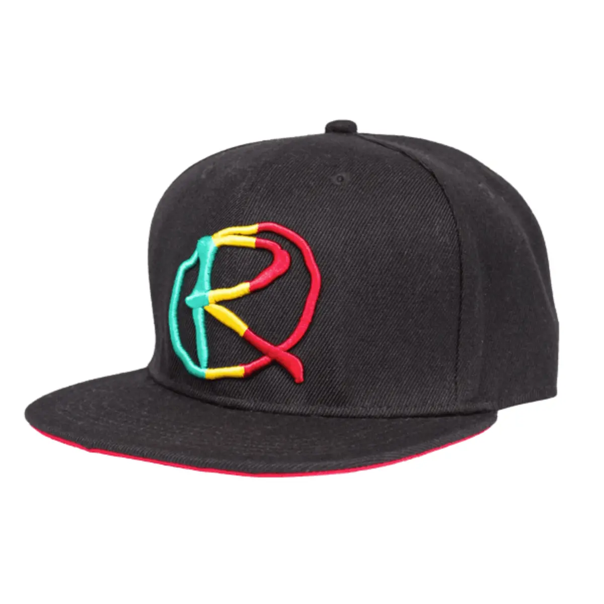 Rampworx Le 97.8 Snapback Cap, Rasta/Black 1