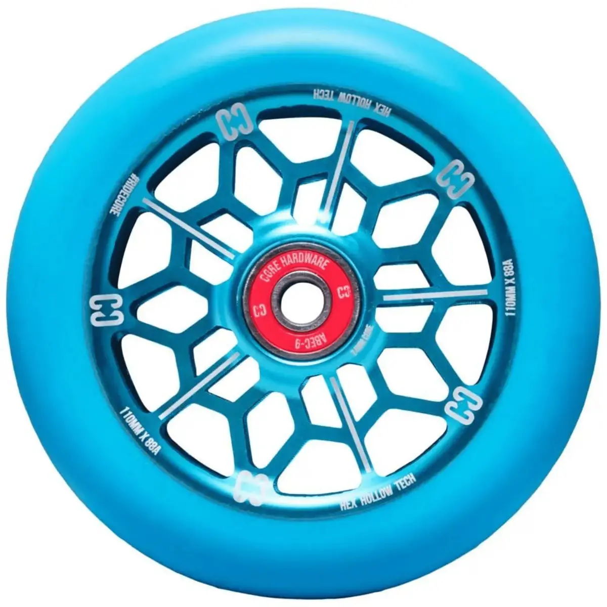 Core Hex Hollow Scooter Wheel 110Mm – Mint Blue 1