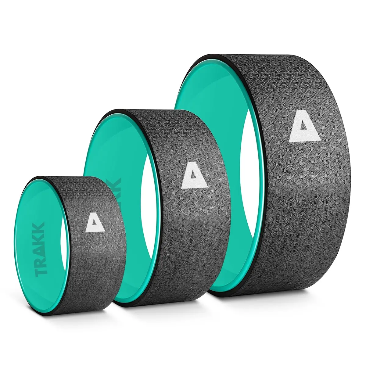 Trakk Yoga/Fitness Wheel (3-Pack) Back Roller For Muscle Relaxation Stretching Back For Pain Relief 1