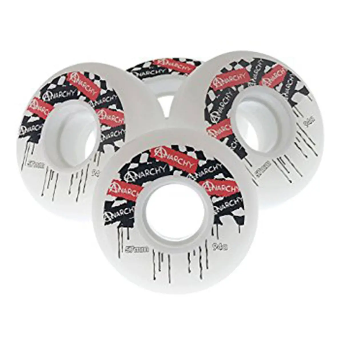 Anarchy Aggressive Skate Wheels 57Mm X 24Mm, White 1