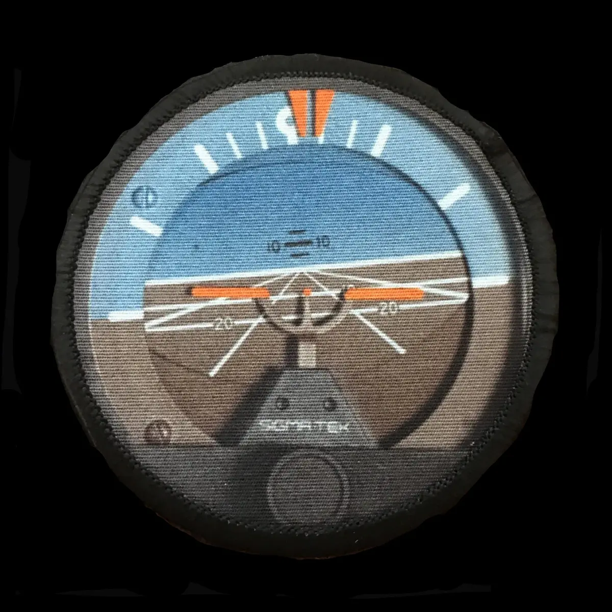 Airplane Artificial Horizon 3" Round Morale Patch 1