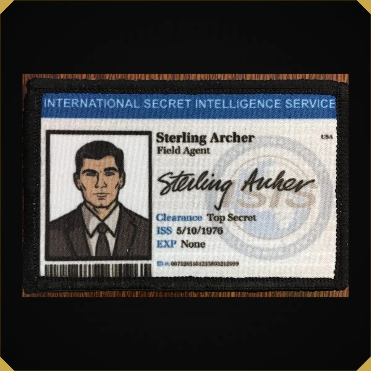 'Sterling Archer Isis' Id Badge 2X3 Archer Morale Patch 1