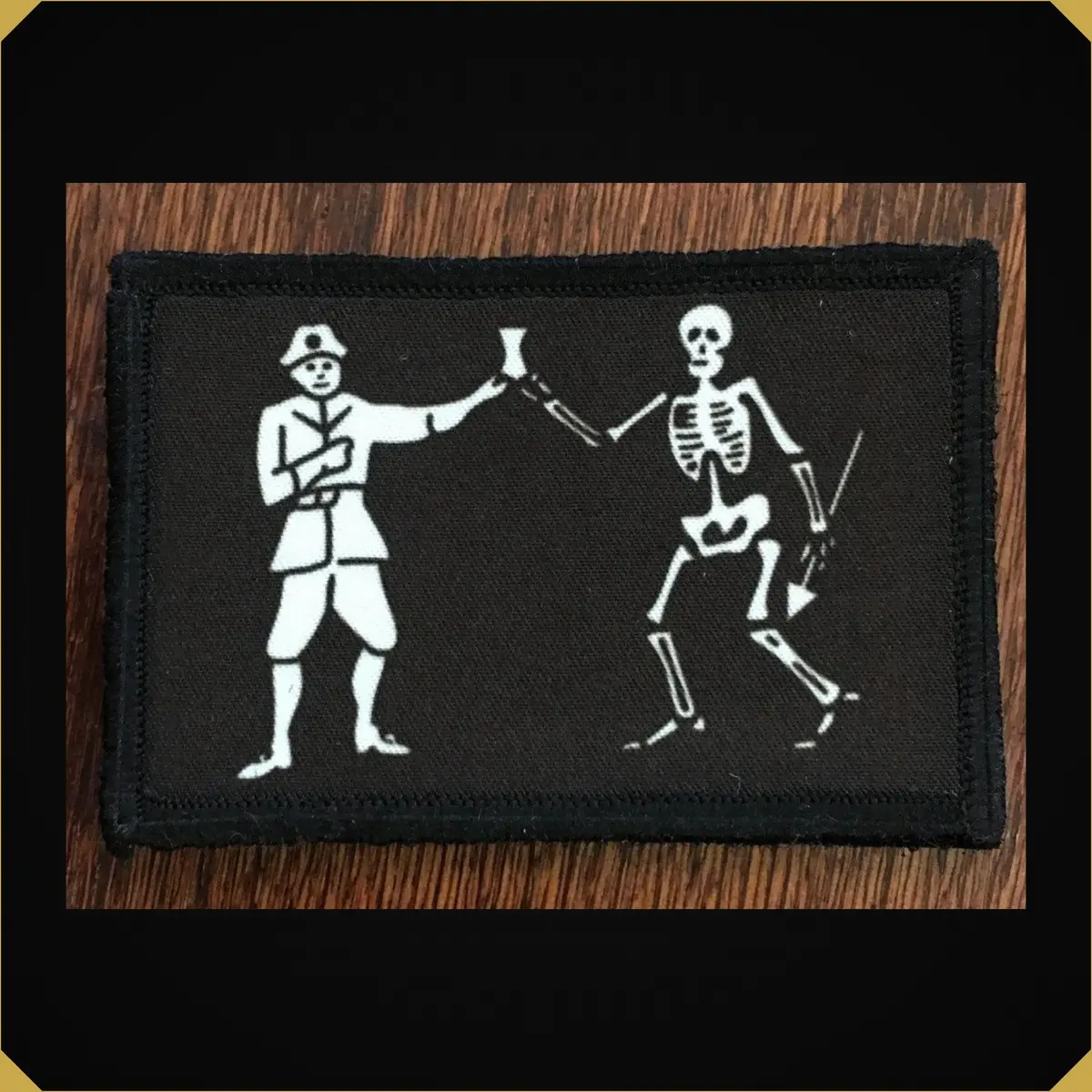 Bartholomew Roberts Pirate Flag Morale Patch 1