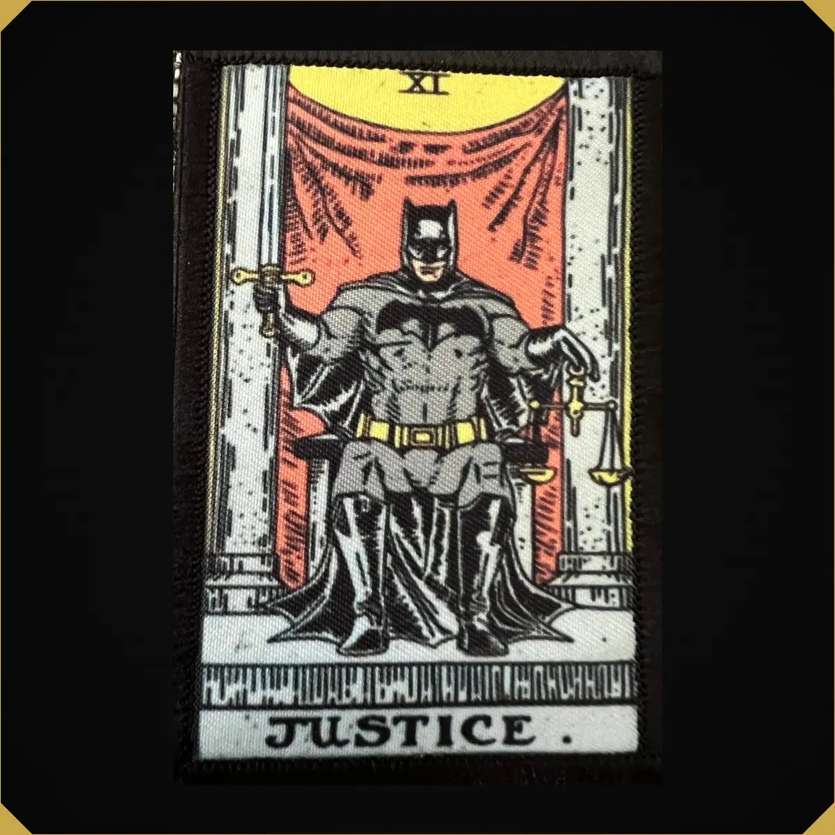 Batman The Justice Tarot Card Morale Patch 1
