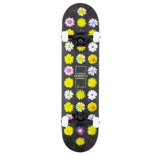 Birdhouse Lizzie Armanto Floral Complete Skateboard, 7.75″ 1