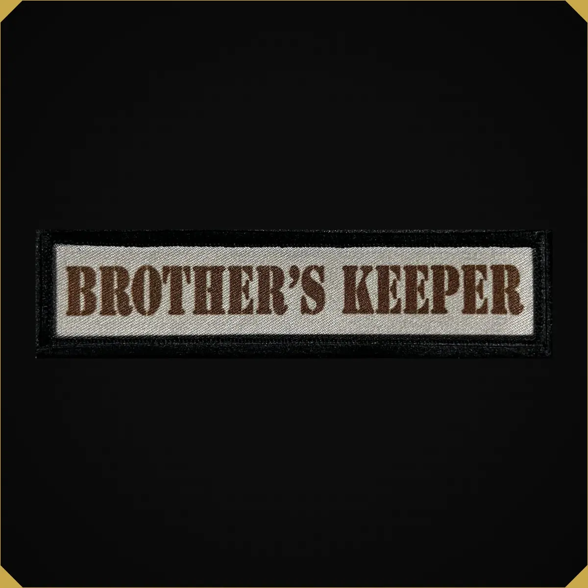 'Brother's Keeper' 1X4 Military Themed Morale Patch 1