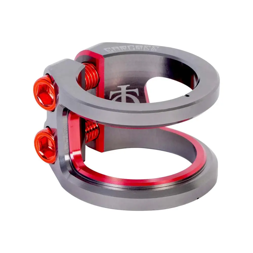 Oath Carcass 2 Bolt Clamp, Red/Titanium 1