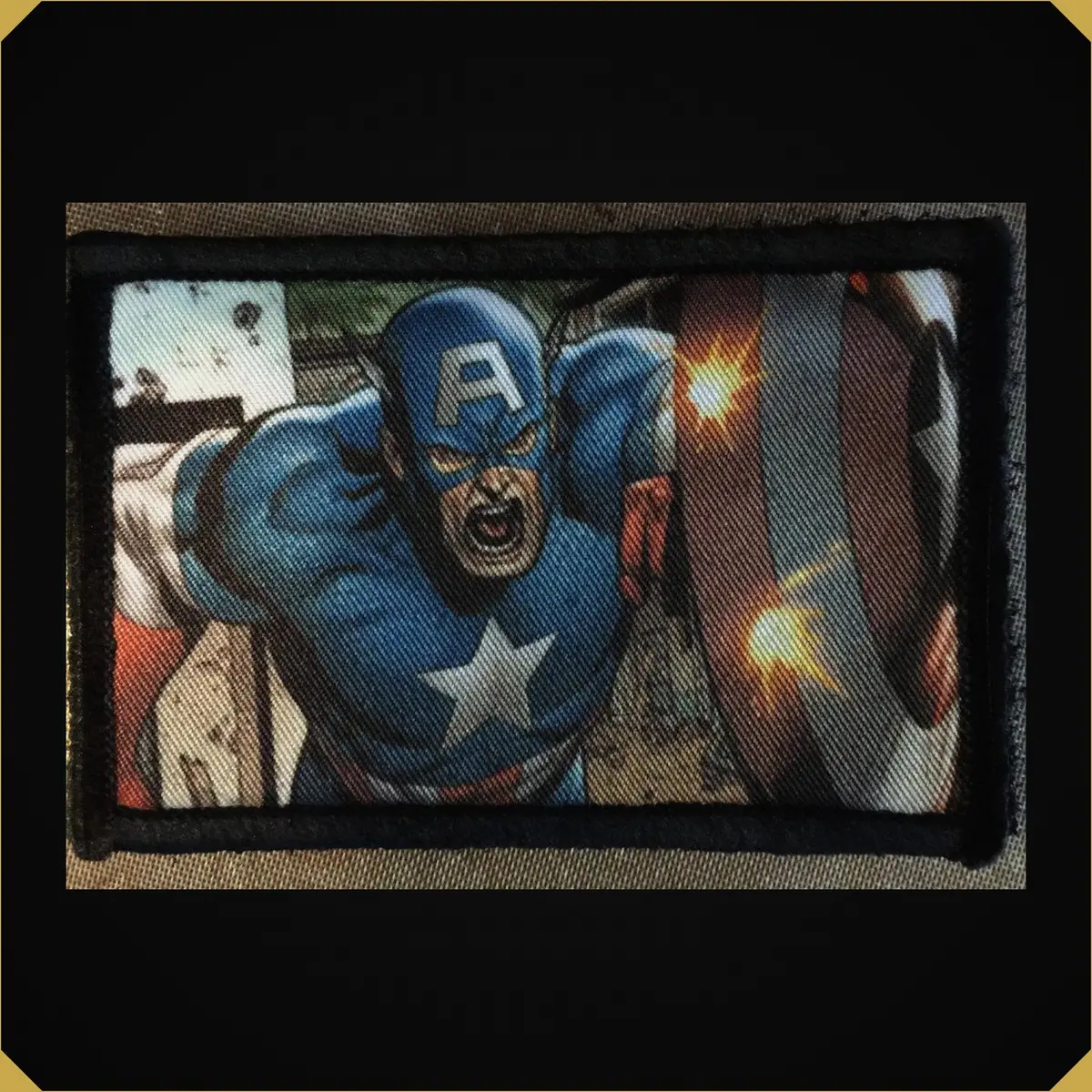 Captain America Running With Shield Morale Patch 1