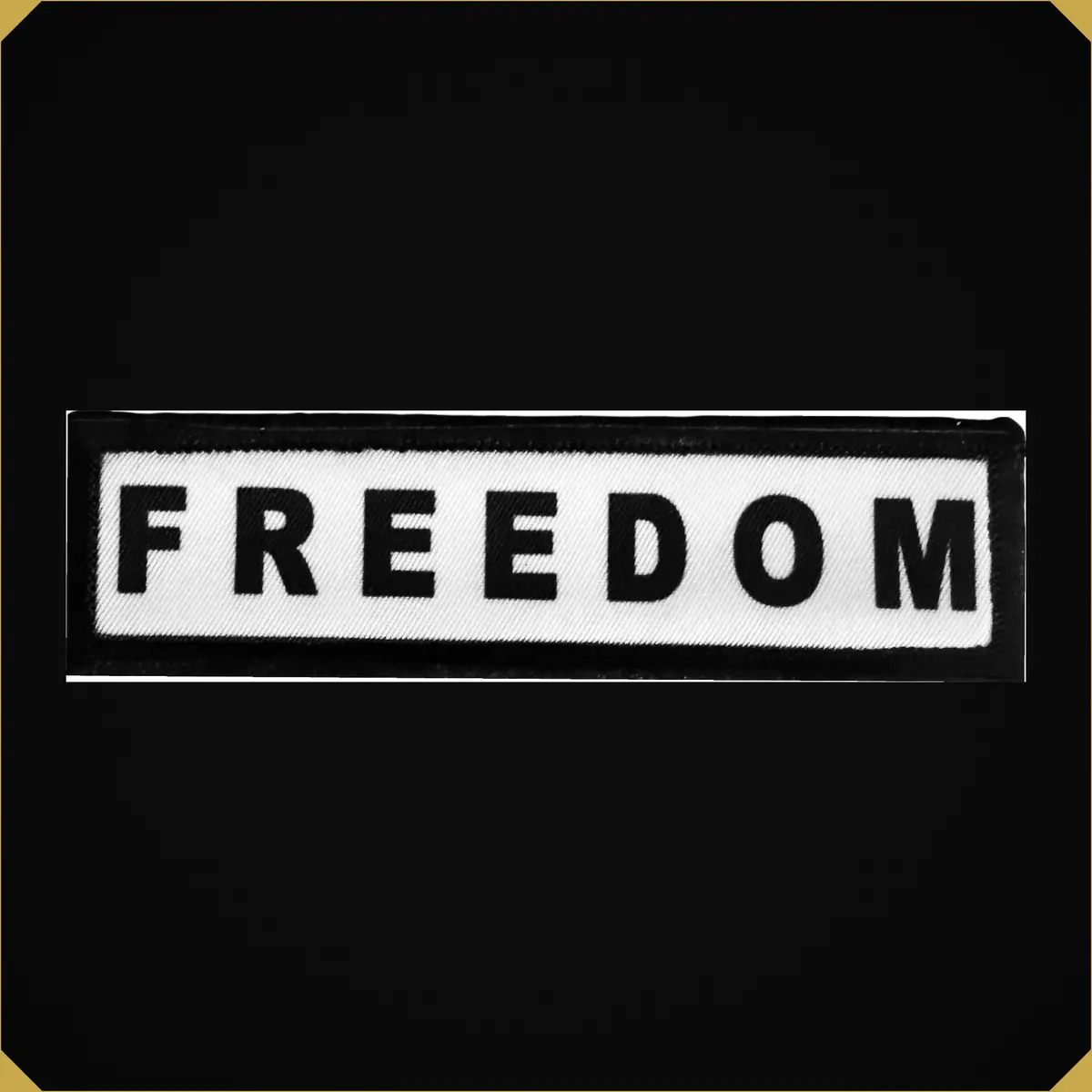 1X4 Charlie Kirk Freedom Usa Flag Morale Patch 1