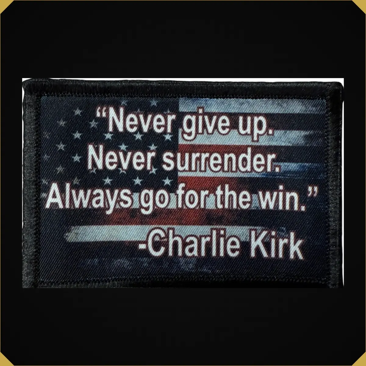 Charlie Kirk Quote Morale Patch 1