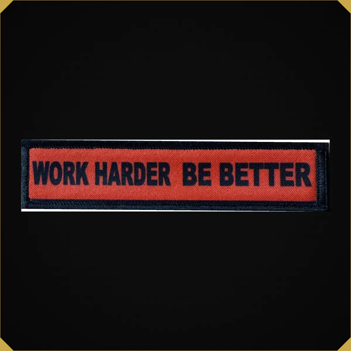 Charlie Kirk Work Harder Be Better Morale Patch 1