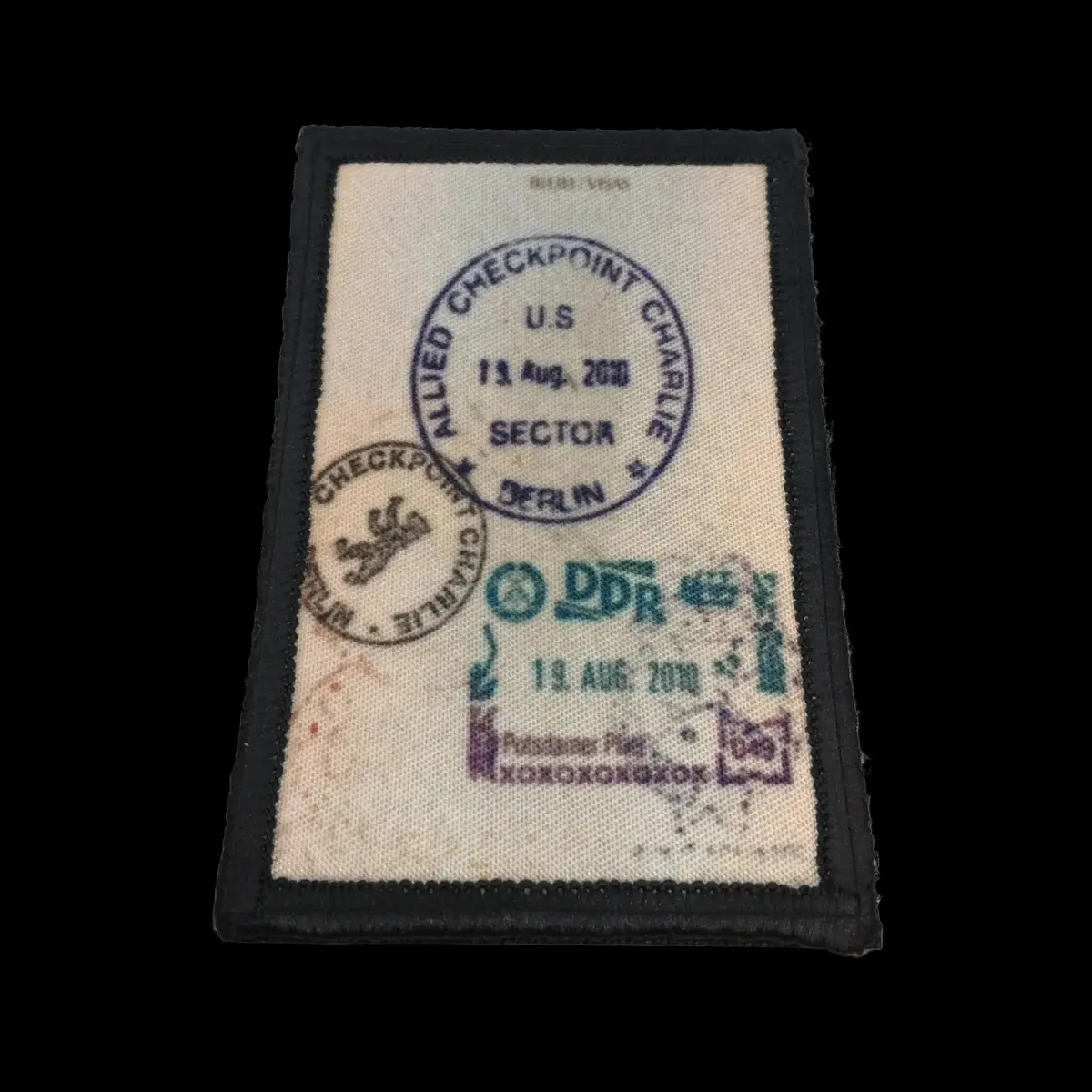 Checkpoint Charlie Passport Stamp Morale Patch 1