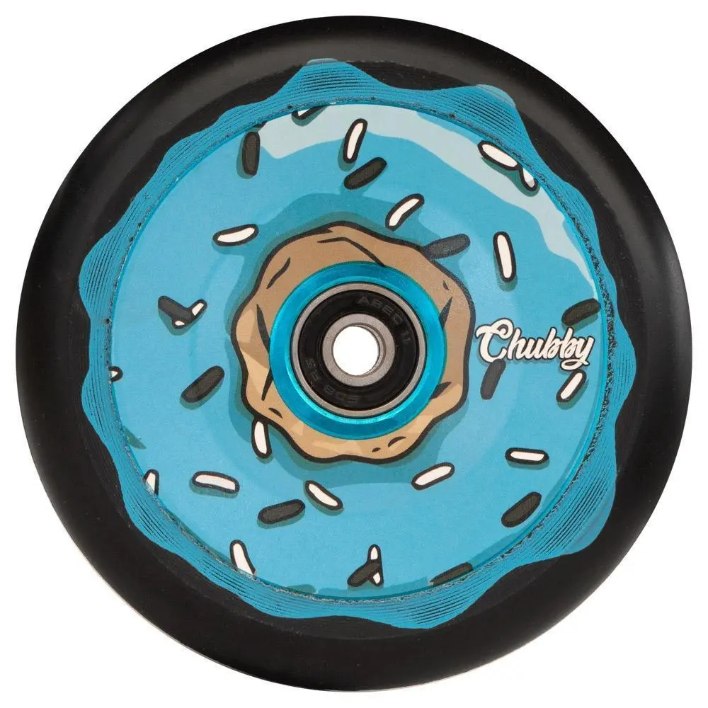 Chubby Doughnut Oreo Stunt Scooter Wheel 110Mm, Black/Blue 1