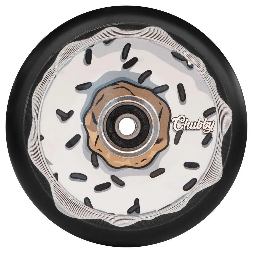 Chubby Doughnut Oreo Stunt Scooter Wheel 110Mm, Black/White 1