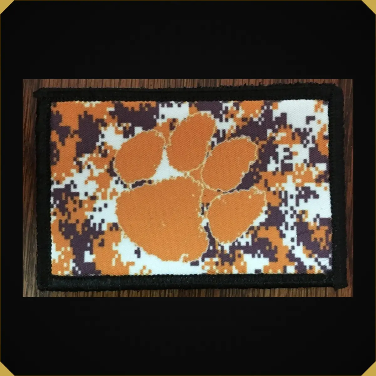 Clemson Tigers Football Camo Morale Patch 1