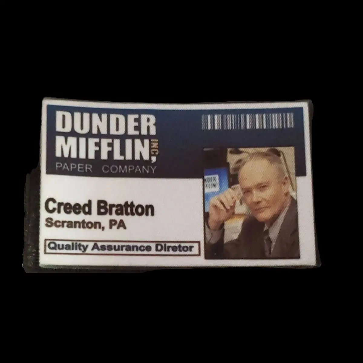 Creed Bratton Id Badge 2X3 The Office Themed Morale Patch 1