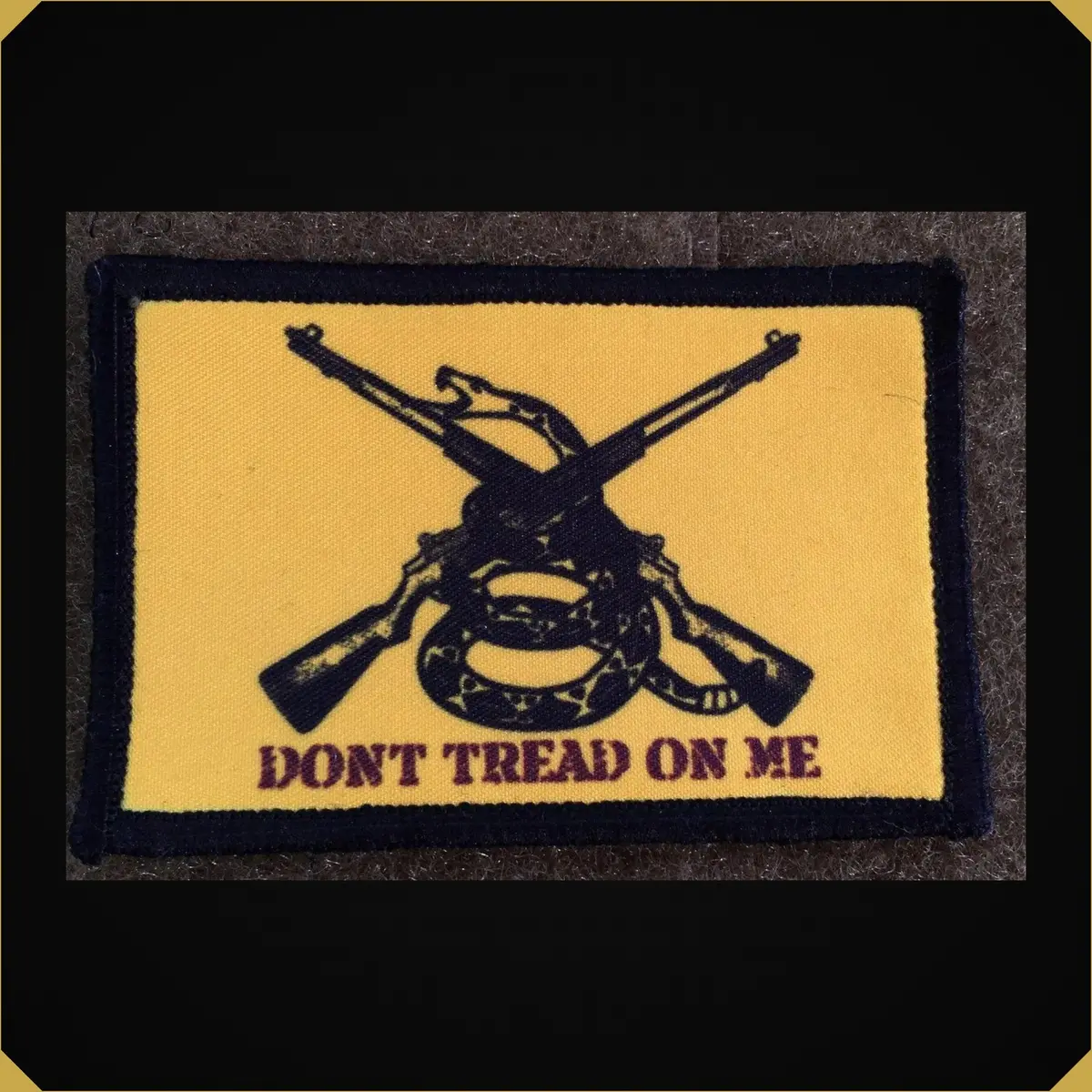 Crossed M1 Garands Gadsden Flag 'Don't Tread On Me' Morale Patch 1