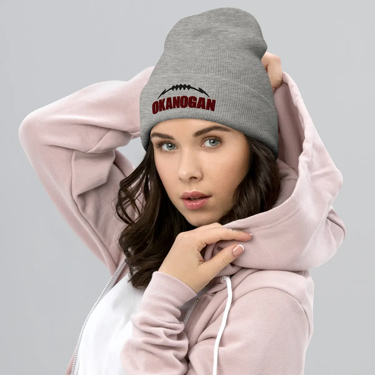 Okanogan Football Cuffed Beanie 1