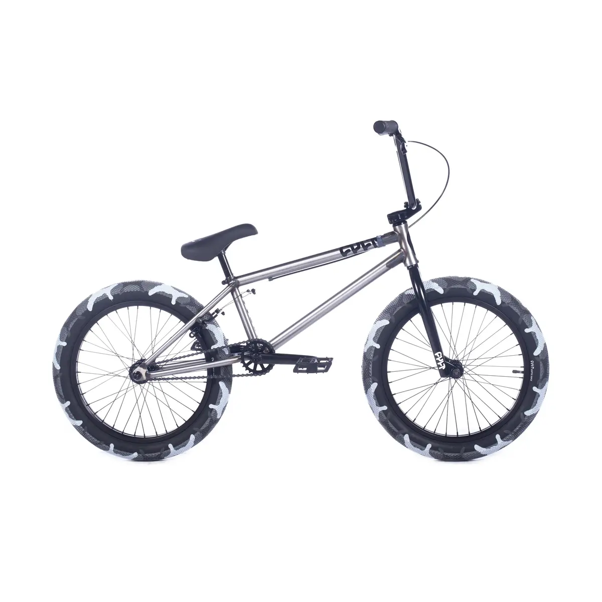 Cult 2024 Access 20" Complete Bmx, Raw/Grey Camo Tyres 1