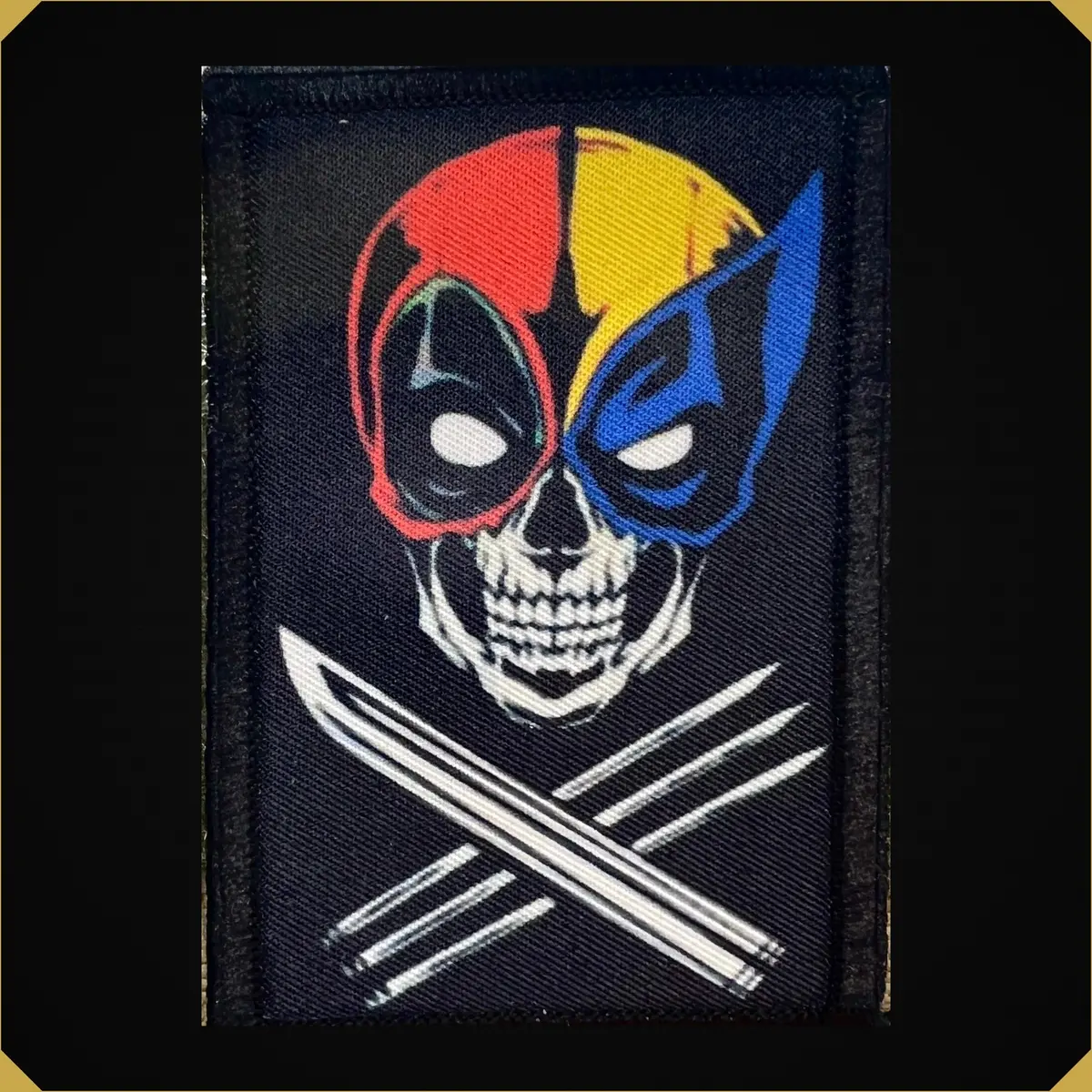 Deadpool Wolverine Pirate Flag Morale Patch 1