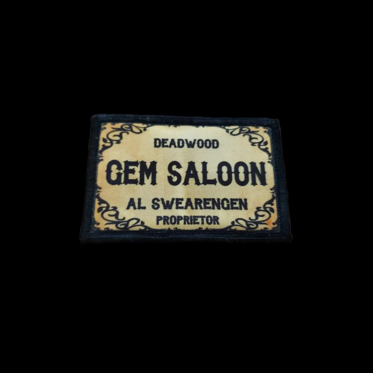 Deadwood Gem Saloon Sign Morale Patch 1