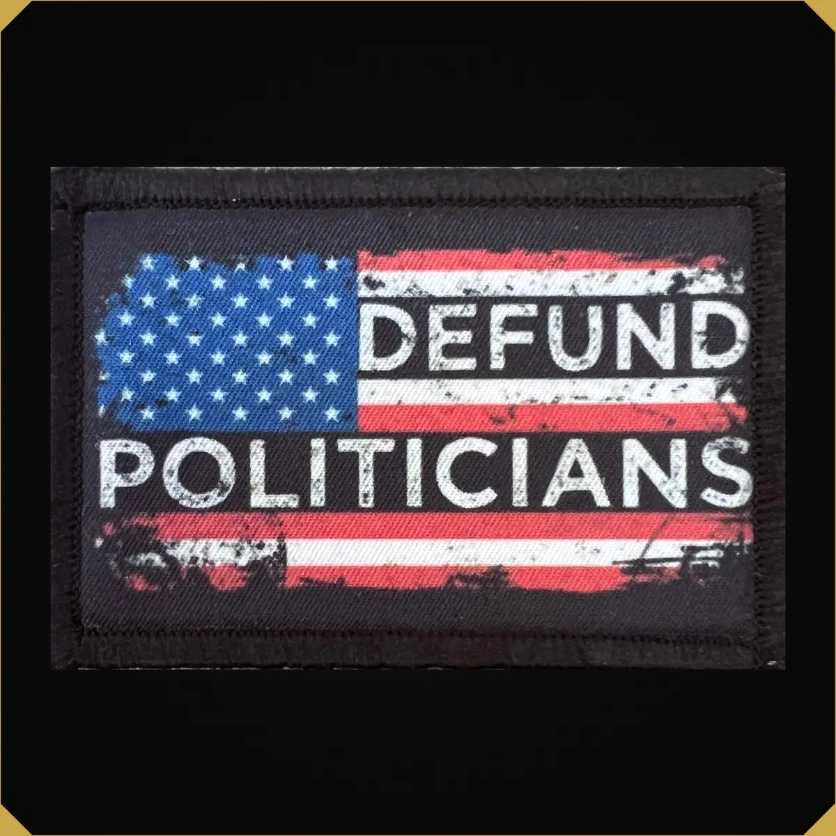Defund Politicians Usa Flag Morale Patch 1