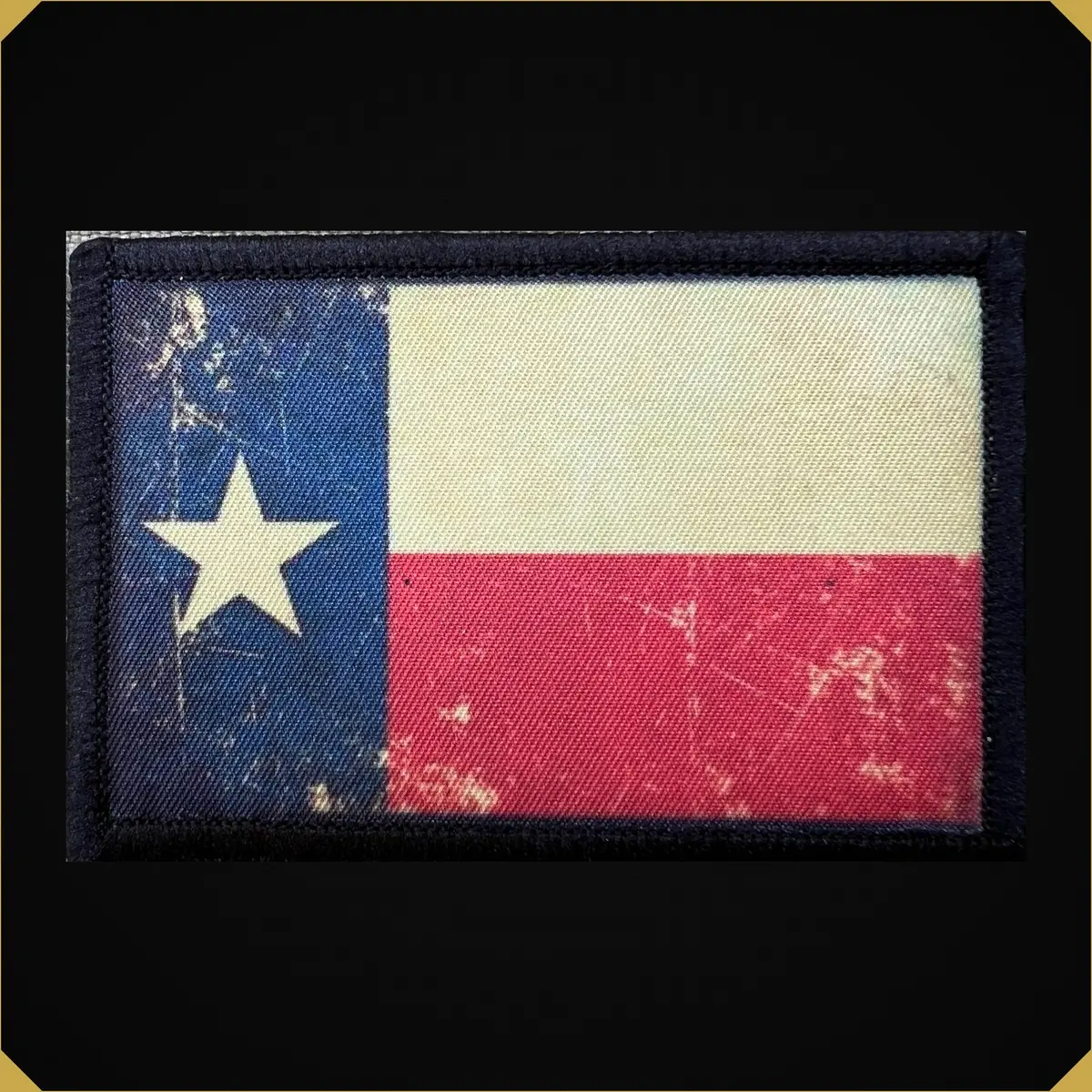 Distressed Texas State Flag Morale Patch 1