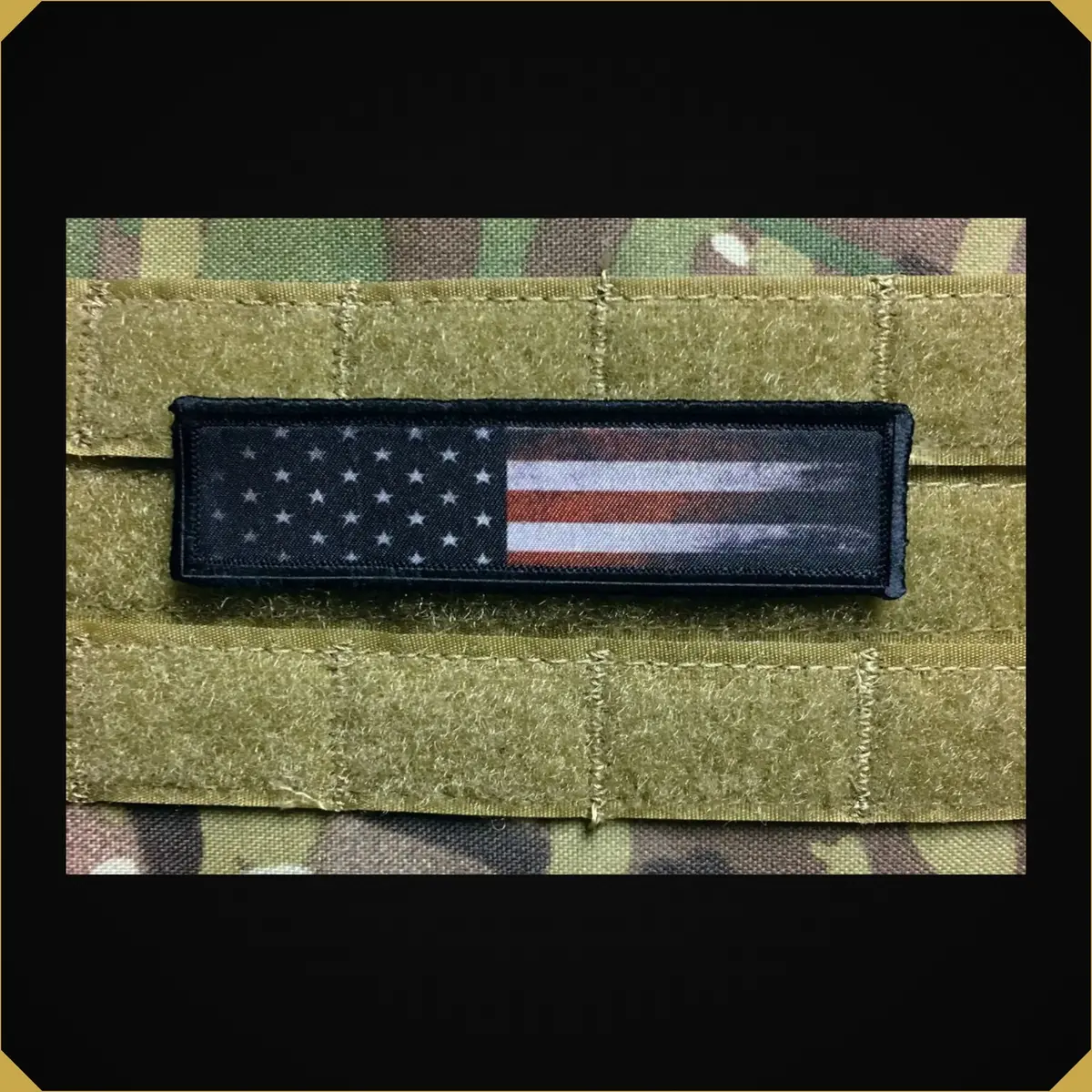 Distressed Usa Flag 1X4" Morale Patch 1