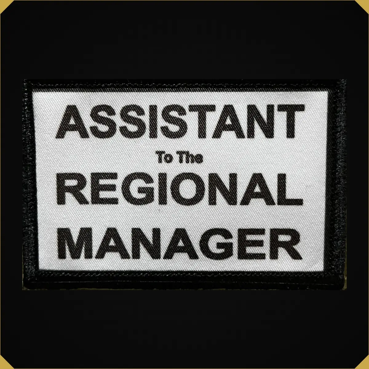 'Assistant To The Regional Manager' Dwight Schrute 2X3 The Office Themed Morale Patch 1