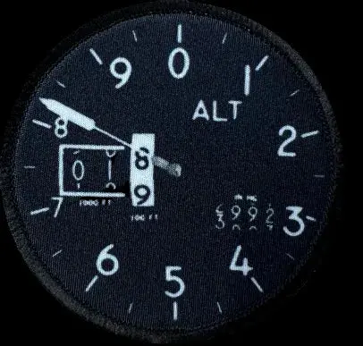 Airplane Altimeter Top Gun F14 Patch 1