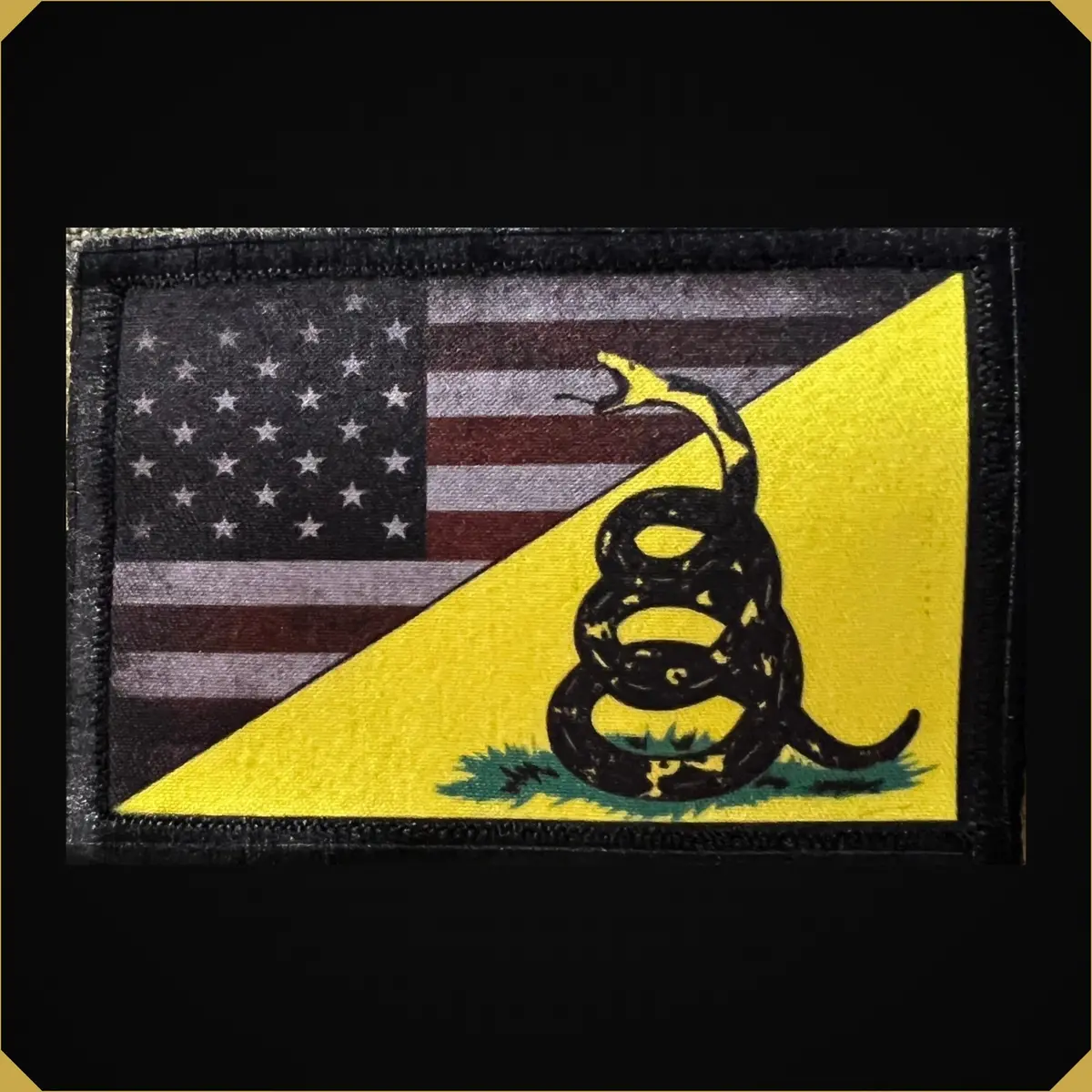 Gadsden Snake Usa Flag  Morale Patch 1