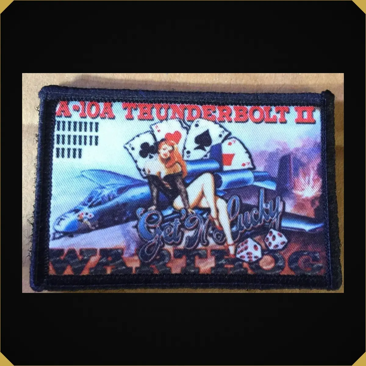 Gettin' Lucky' A10 Warthog Nose Art Morale Patch 1