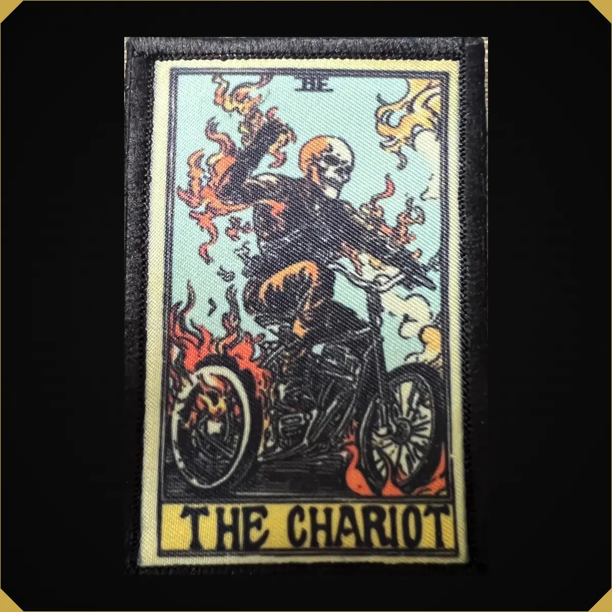 Ghost Rider The Chariot Tarot Card Morale Patch 1