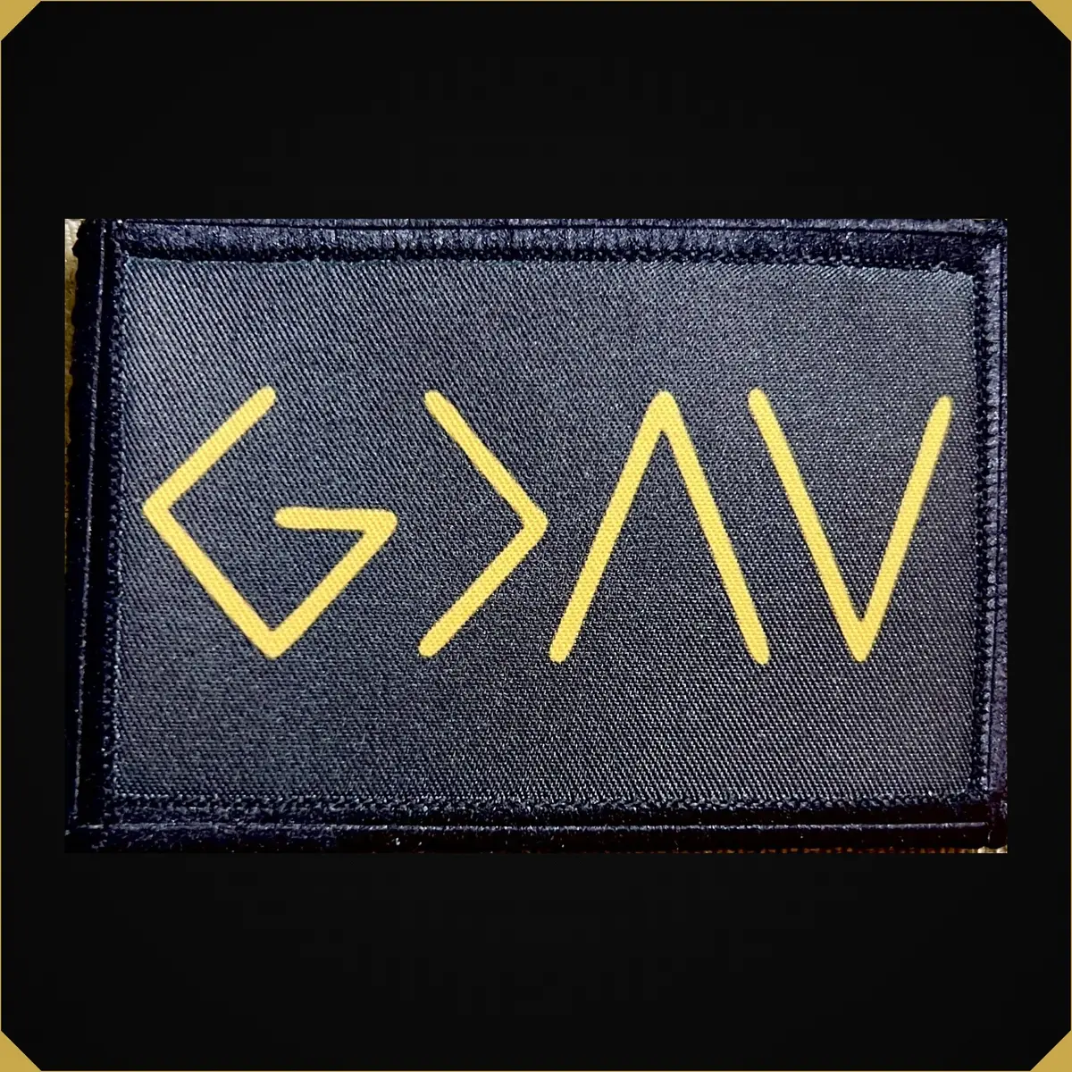 God Is Greater Than The Highs And Lows Morale Patch 1