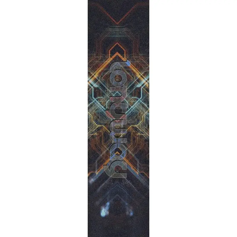 Longway Printed Pro Scooter Griptape, Circuit Board Orange 1