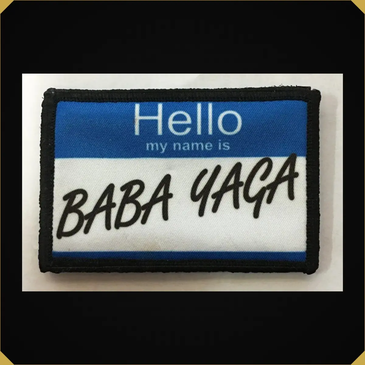 Hello My Name Is 'Baba Yaga' Name Tag John Wick Morale Patch 1