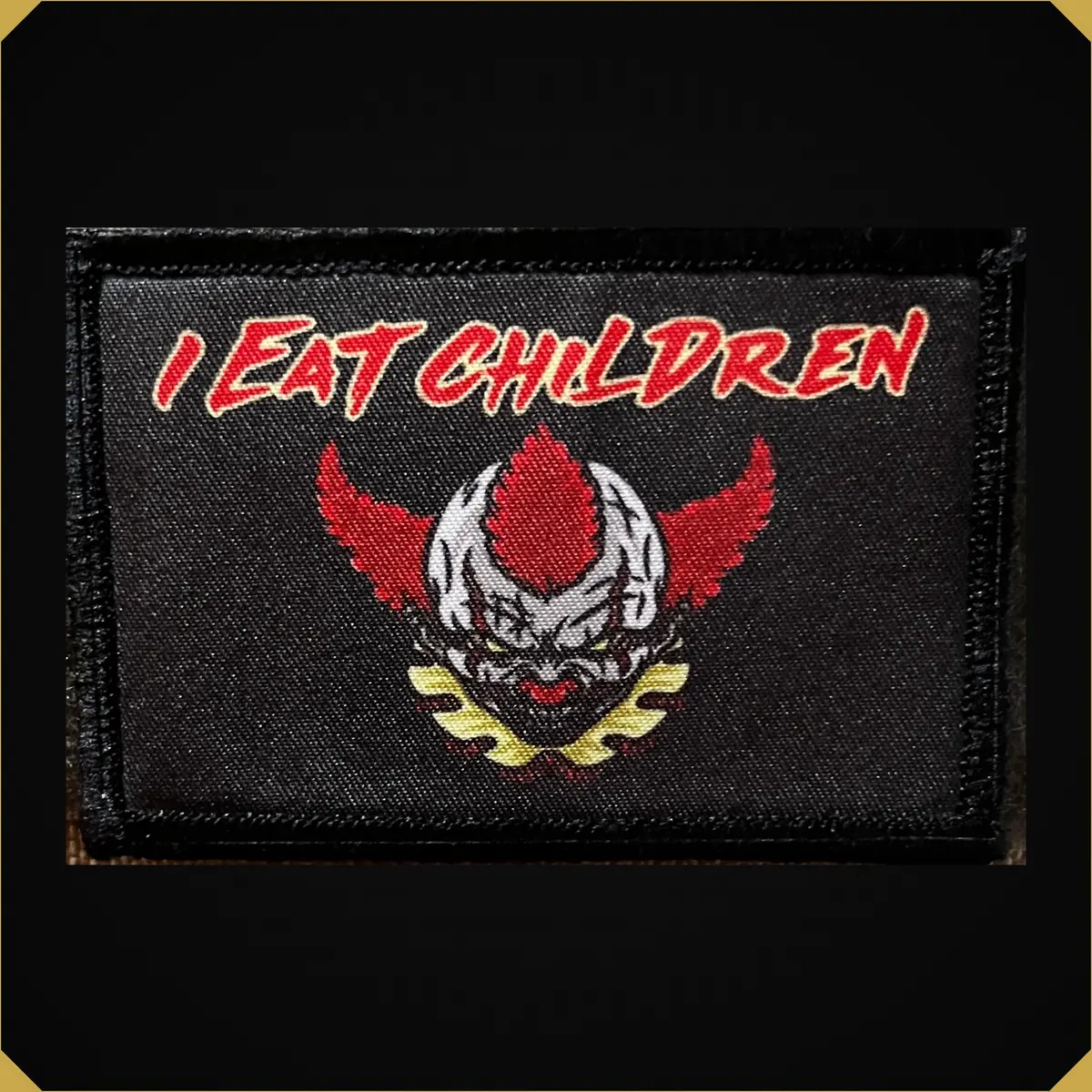 I Eat Children Clown Morale Patch 1